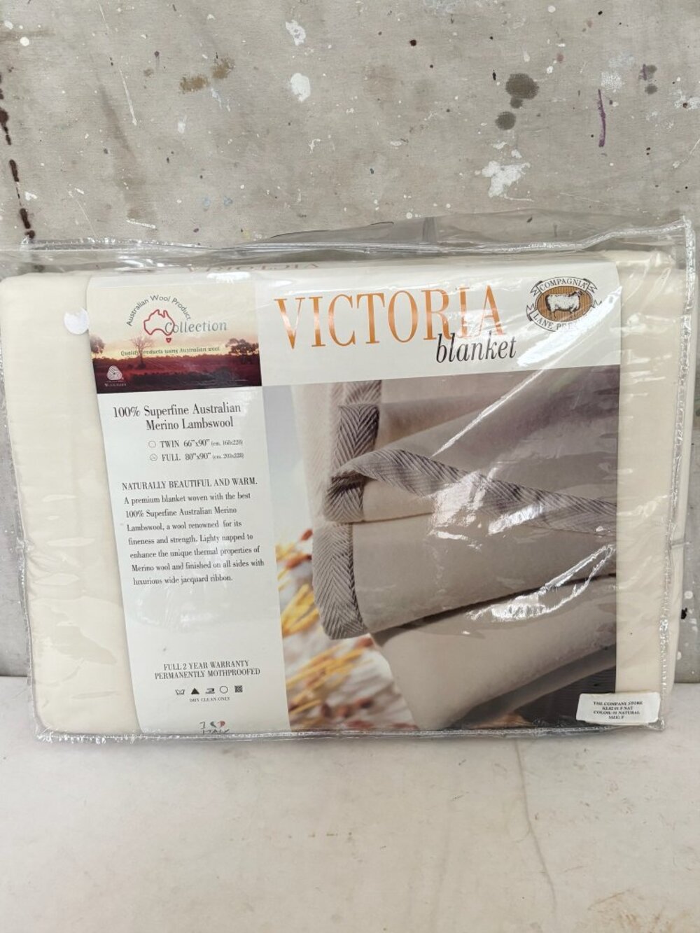 Zambaiti Victoria Merino Lambswool Full Blanket Compagnia Lane Preziose NWT